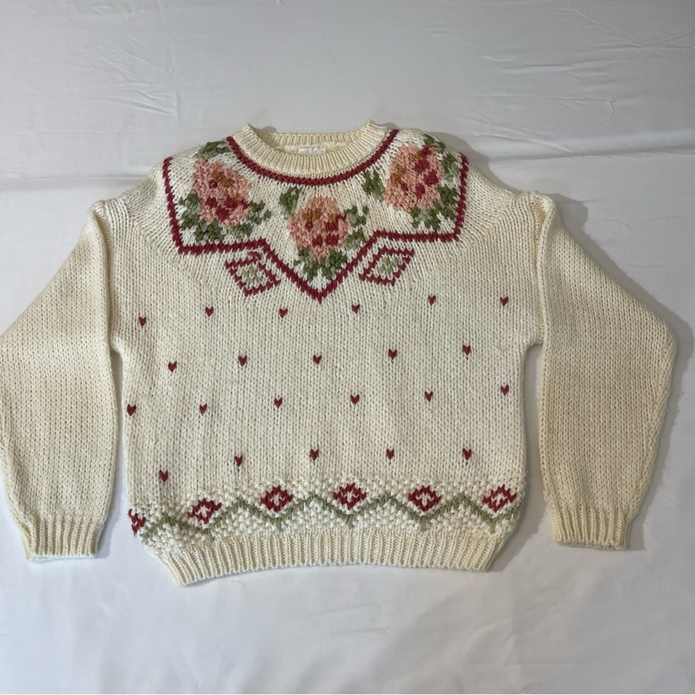 NEEDLES & YARN VINTAGE SWEATER, women’s size L, good condition, preowned